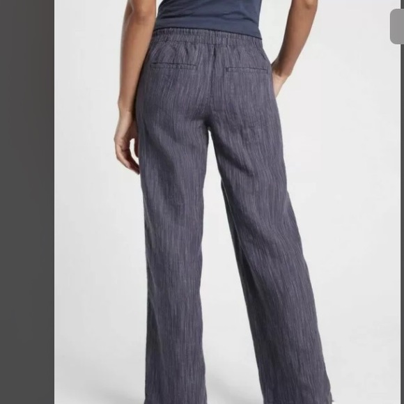 ATHLETA  Cabo Linen Textured Wide Leg Pant NWT - Picture 3 of 4
